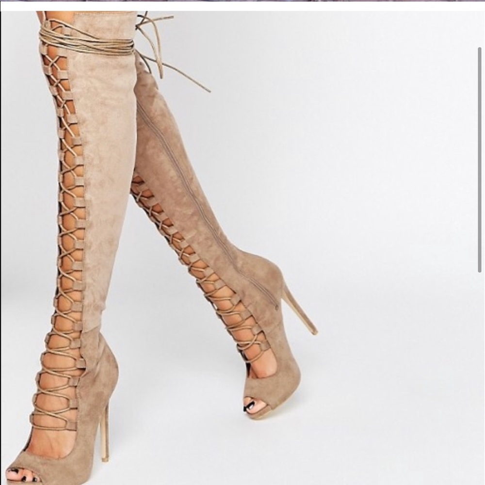 Asos lace up boots